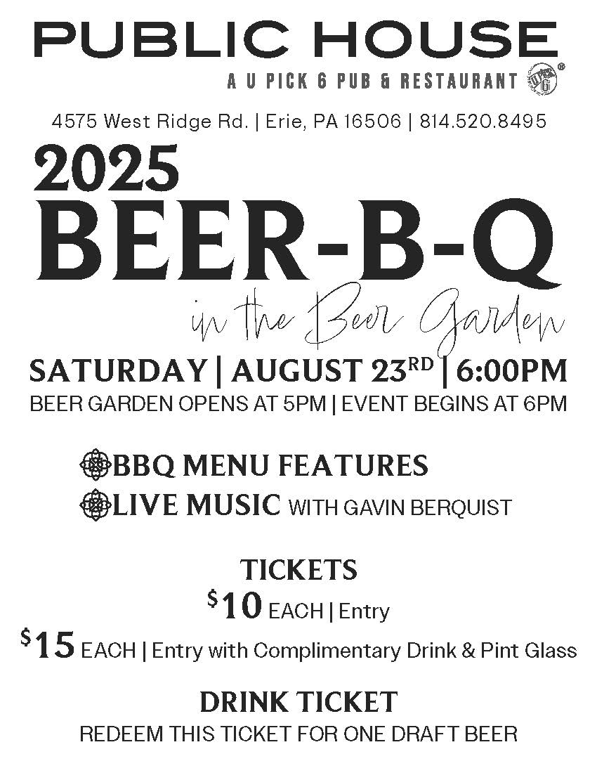 Public House Beer B Q Tickets 2025 final